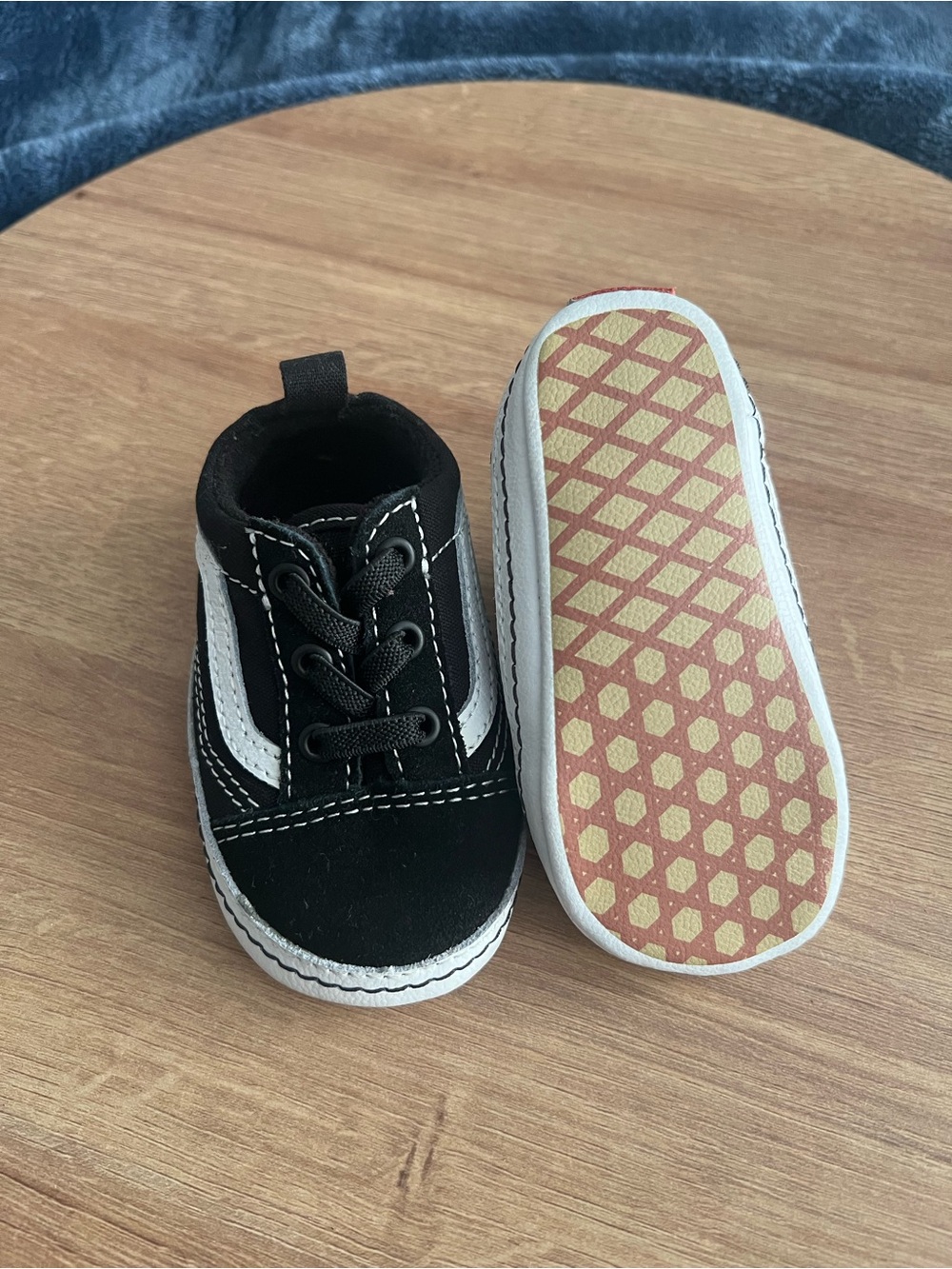 Vans Kids Black and White Lace-Up Skate Sneaker